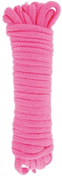 Розовая веревка для связывания Sweet Caress Rope - 10 метров