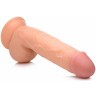 Телесный фаллоимитатор на присоске 8.25  Dildo with Balls - 22,8 см.