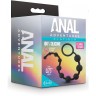 Черная анальная цепочка 10 Anal Beads - 31,8 см.