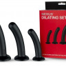 Набор из 3 черных анальных втулок Dilating Set