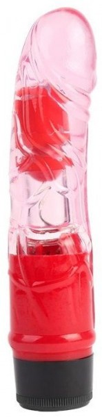 Розовый вибратор-реалистик 7 Inch Realistic Vibe - 18 см.