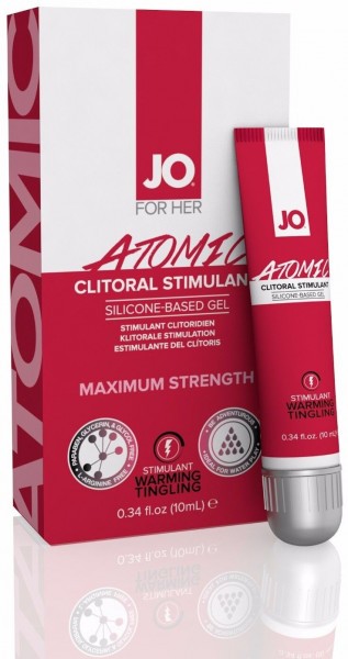Возбуждающий гель для клитора мощного действия JO CLITORAL ATOMIC - 10 мл.