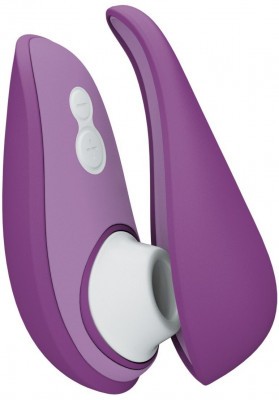 Фиолетовый бесконтактный клиторальный стимулятор Womanizer Liberty 2