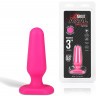 Розовый анальный плаг из силикона Seamless Silicone Butt Plug - 7,5 см.