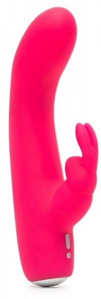 Розовый вибратор-кролик Rechargeable Mini Rabbit Vibrator - 15,2 см.