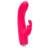 Розовый вибратор-кролик Rechargeable Mini Rabbit Vibrator - 15,2 см.