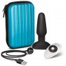 Чёрная вибровтулка с ротацией шариков RIMMING REMOTE CONTROL PLUG BLACK - 15,2 см.