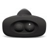 Чёрная вибровтулка с ротацией шариков RIMMING REMOTE CONTROL PLUG BLACK - 15,2 см.