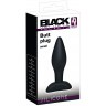 Чёрный анальный стимулятор Silicone Butt Plug Small - 9 см.