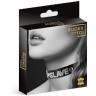 Чокер с надписью COLLIER STRASS SLAVE CUIR BOVIN