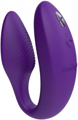 Фиолетовый вибратор для пар We-Vibe Sync 2