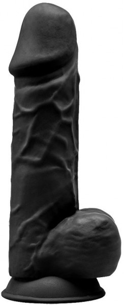 Черный фаллоимитатор Model 2 - 21,7 см.