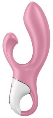 Розовый вибратор-кролик с расширением Air Pump Bunny 2 - 20,4 см.