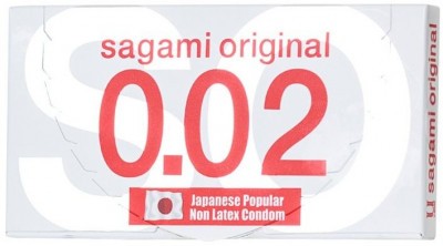 Ультратонкие презервативы Sagami Original 0.02 - 2 шт.