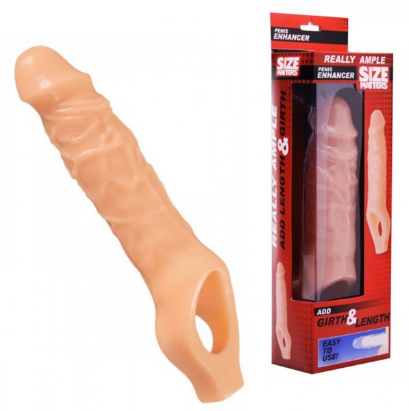Насадка, увеличивающая длину и диаметр пениса, Size Matters - 16,5 см.
