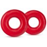 Набор из 2 красных эрекционных колец DONUT RINGS OVERSIZED