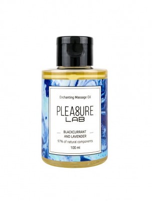 Массажное масло Pleasure Lab Enchanting с ароматом черной смородины и лаванды - 100 мл.