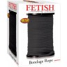 Черная веревка для связывания Bondage Rope - 60,9 м.