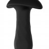 Черная анальная вибровтулка SINGLE SPEED DIAMOND PLUG - 9 см.