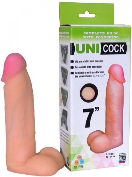Фаллическая насадка Харнесс UNICOCK 7  - 19 см.