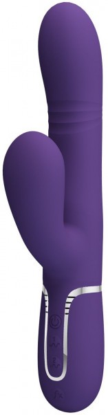 Фиолетовый вибратор-кролик Mariana - 22,6 см.