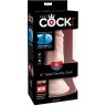 Телесный фаллоимитатор на присоске 6  Triple Density Cock - 18,4 см.