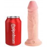 Телесный фаллоимитатор на присоске 6  Triple Density Cock - 18,4 см.