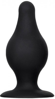 Черная анальная втулка Spade XS - 6,5 см.