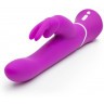 Лиловый вибратор-кролик Curve Rechargeable Rabbit Vibrator - 25,4 см.