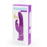 Лиловый вибратор-кролик Curve Rechargeable Rabbit Vibrator - 25,4 см.