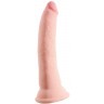 Телесный фаллоимитатор на присоске 7  Triple Density Cock - 21 см.