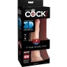 Телесный фаллоимитатор на присоске 7  Triple Density Cock - 21 см.