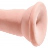 Телесный фаллоимитатор на присоске 7  Triple Density Cock - 21 см.
