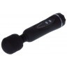 Черный вибромассажер со сменными насадками Power Wand - 20,5 см.