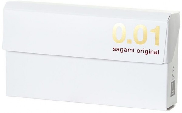 Супер тонкие презервативы Sagami Original 0.01 - 5 шт.