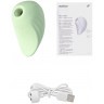 Салатовый вакуум-волновой стимулятор клитора Satisfyer Pearl Diver