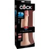Телесный фаллоимитатор на присоске 9  Triple Density Cock - 26,7 см.