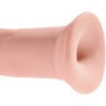 Телесный фаллоимитатор на присоске 9  Triple Density Cock - 26,7 см.