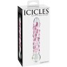 Стеклянный фаллоимитатор Icicles №7 - 17,8 см.