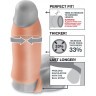 Телесная насадка Real Feel Enhancer XL - 17 см.