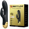 Чёрный вибратор-кролик Royal Pleasure - 19,2 см.