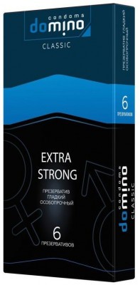 Суперпрочные презервативы DOMINO Classic Extra Strong - 6 шт.