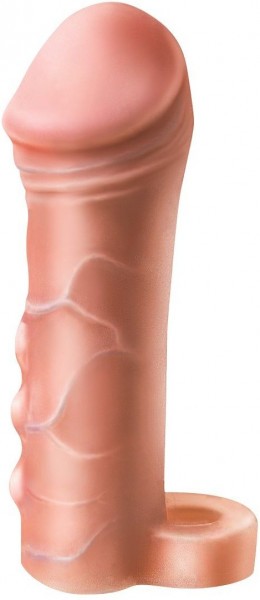 Фаллоудлинитель с кольцом COCK size M - 15 см.