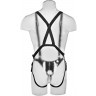 Страпон-система с телесной насадкой 11  Hollow Strap-On Suspender System - 28 см.