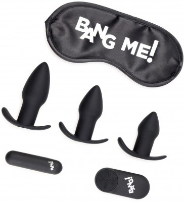Набор для анальной стимуляции 28X Backdoor Adventure Remote Control 3 Piece Butt Plug Vibe Kit