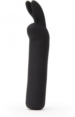 Черная вибропуля с ушками Rechargeable Rabbit Ears Bullet Vibrator