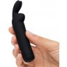 Черная вибропуля с ушками Rechargeable Rabbit Ears Bullet Vibrator