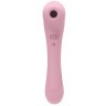 Нежно-розовый двусторонний стимулятор Daisy Massager - 20,2 см.