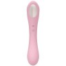 Нежно-розовый двусторонний стимулятор Daisy Massager - 20,2 см.