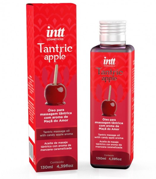 Массажное масло Tantric Apple с ароматом яблока - 130 мл.